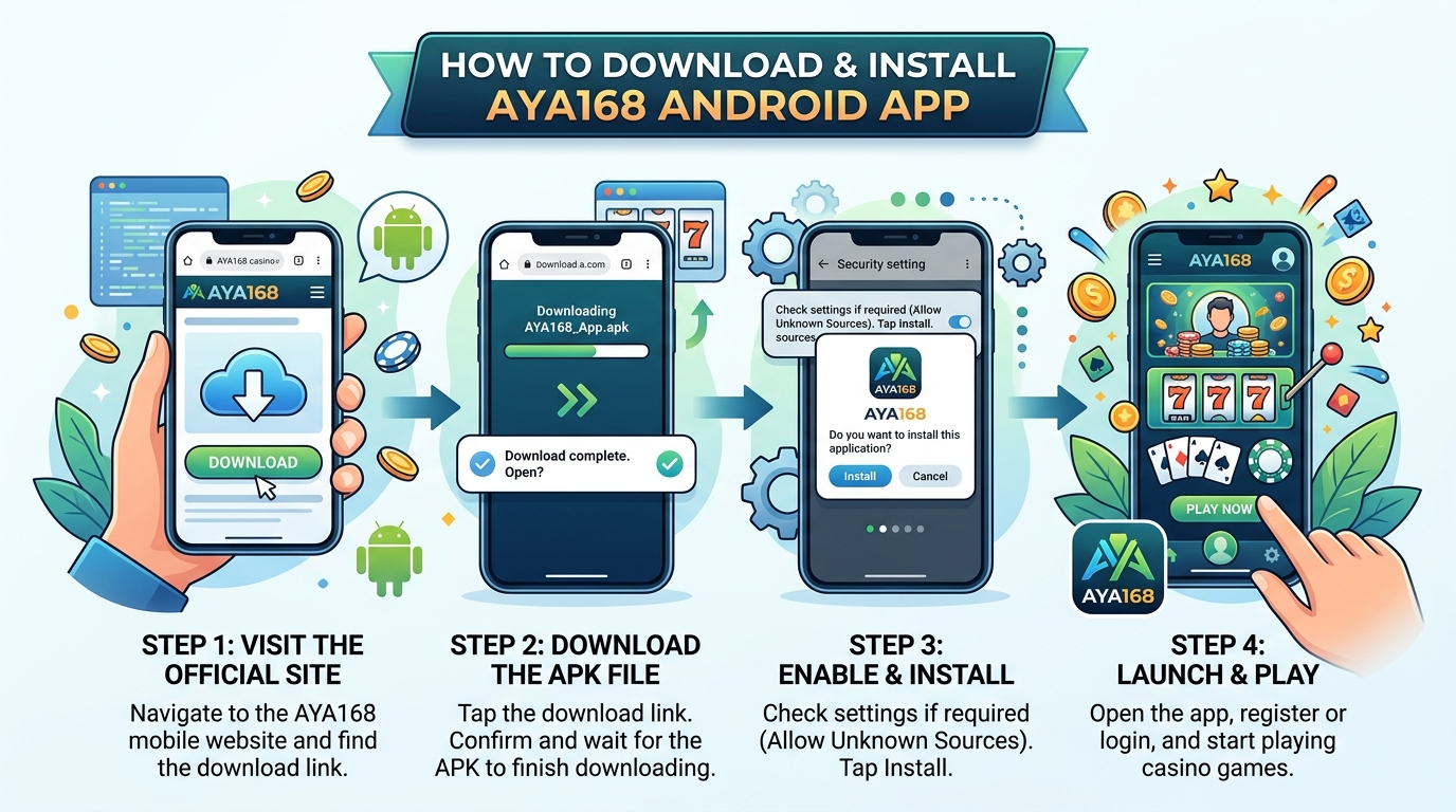 AYA168 Android ကာစီနိုဆိုတာ ဘာလဲ။