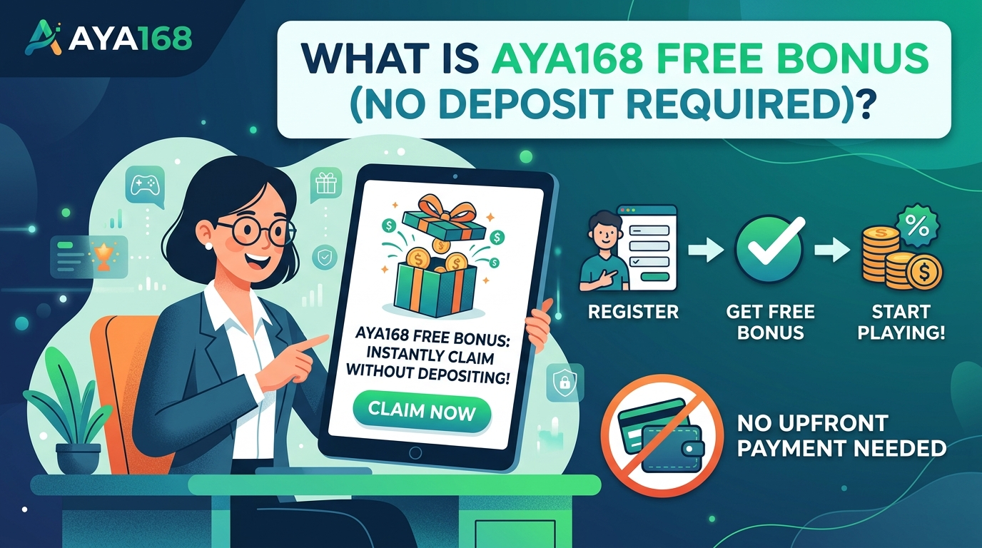 AYA168 အခမဲ့ ဘောနပ်စ် (အပ်ငွေမလိုဘဲ) ဆိုတာ ဘာလဲ။