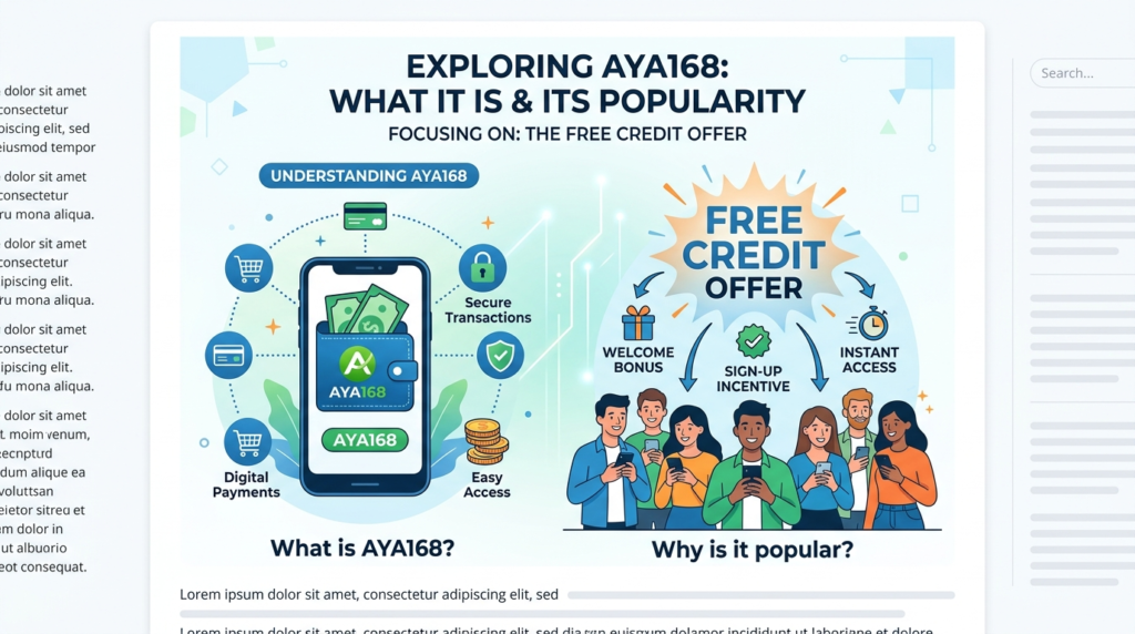 AYA168 free credit