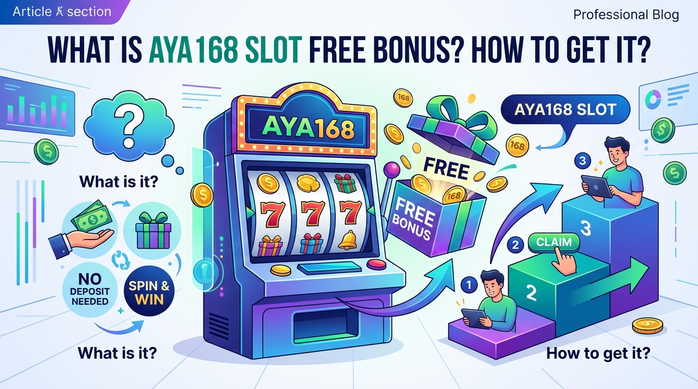 AYA168 slot free bonus ဆိုတာဘာလဲ၊ ဘယ်လိုရယူမလဲ။